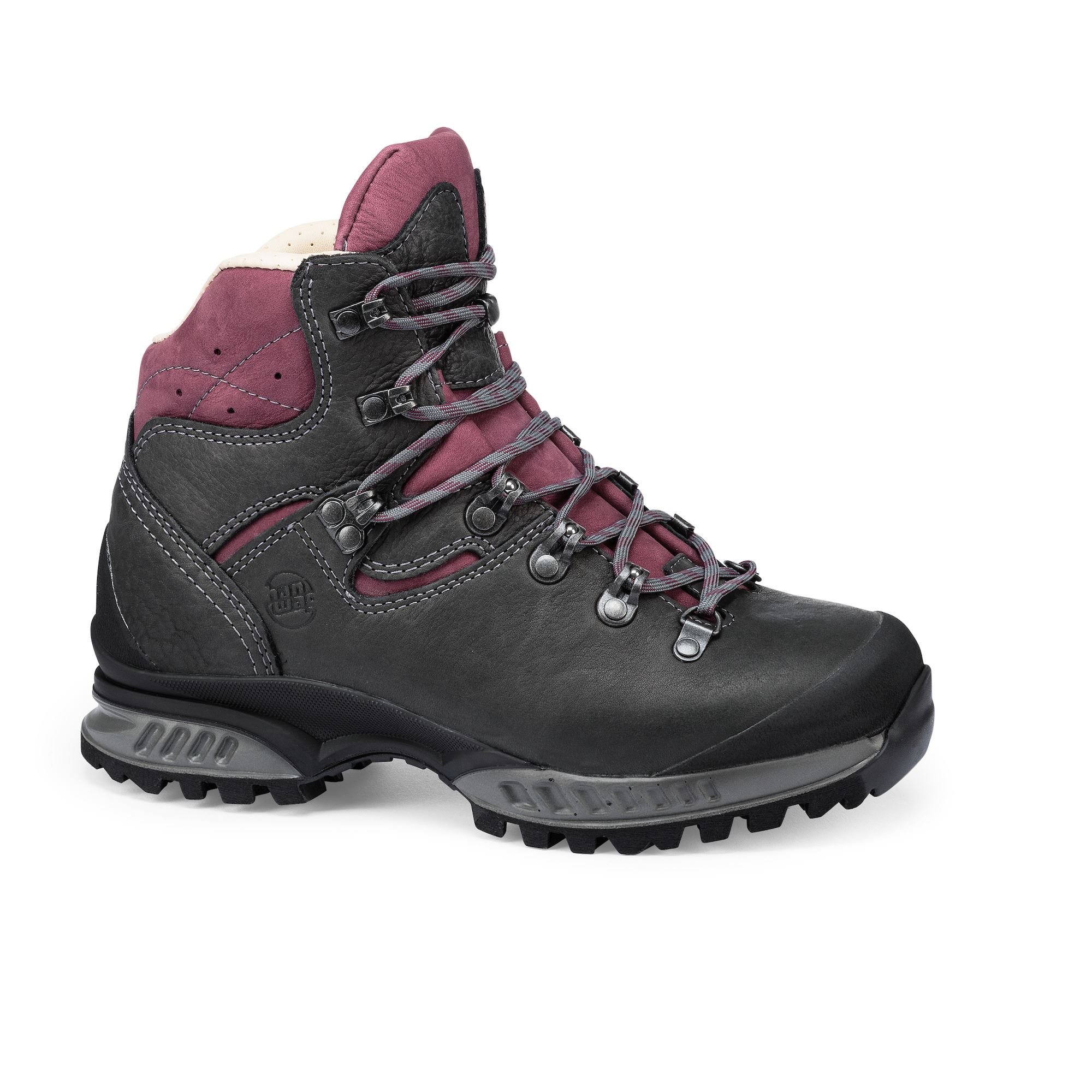 Hanwag Women's Lhasa II Yak Boots Deep Grey/dark Red GWRTN4637